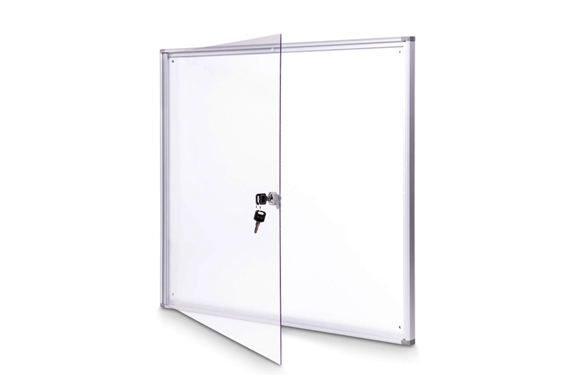 Een Vitrine voor binnen extraslim 6xA4 aluminium koop je bij Meubels and More