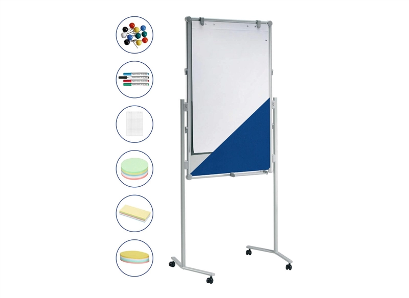 Een Presentatiebord pro set text. Whiteboard 120x75cm grijs koop je bij Meubels and More