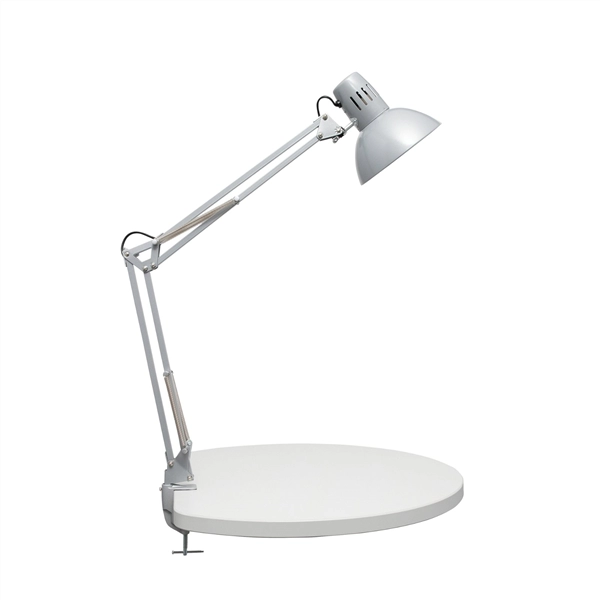 Een Bureaulamp study klem excl. lamp zilver koop je bij Meubels and More