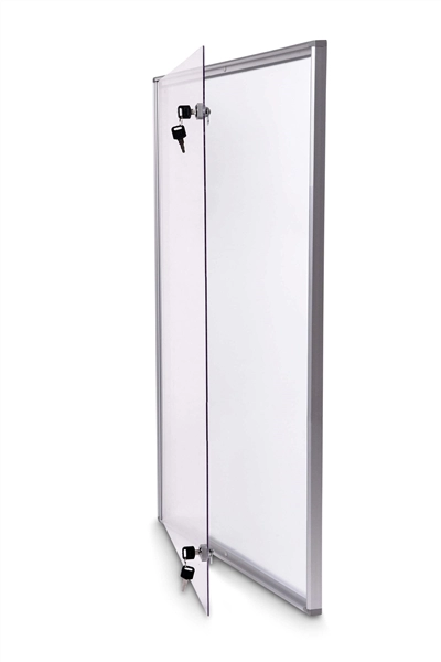 Een Vitrine voor binnen extraslim 9xA4 aluminium koop je bij Meubels and More