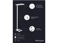 Een Vloerlamp LED javal dimbaar wit, zwart of zilver koop je bij Meubels and More