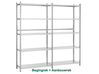 Een Magazijnstelling gegalvaniseerd aanbouwrek 220x100x40 koop je bij Meubels and More