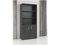 Een Kast half open Manage-it 200x90x42cm donker eiken koop je bij Meubels and More