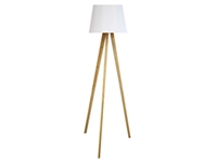 Een Tooka vloerlamp wit bamboo koop je bij Meubels and More