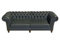 Een Bank Chesterfield 2-zits afmeting 178 br x 92 dp 1 zitkussen houten onderstel koop je bij Meubels and More