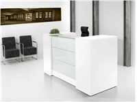 Een Receptie opstelling- balie Manage-it 188cm wit koop je bij Meubels and More