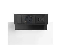 Een Opbouw contactdoos 1x stroom 1x USB A en C charge in zwart of wit koop je bij Meubels and More