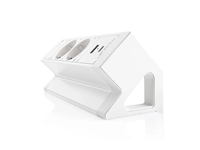 Een Opbouw contactdoos 2x stroom 1x USB A en C charge in wit of zwart koop je bij Meubels and More