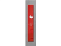 Glas-magneetbord Artverum 120x780x15mm rood