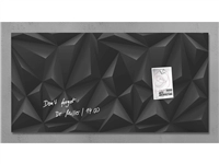 Een Glas-magneetbord Artverum 910x460x15mm Black Diamond koop je bij Meubels and More