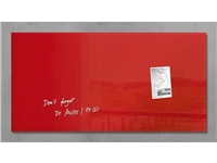 Een Glas-magneetbord Artverum 910x460x15mm rood koop je bij Meubels and More