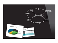 Glas-magneetbord Be!Board zwart 900x600x9mm incl 2 magneten