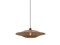 Een Hanglamp Bali bamboe horiz 60x15cm zwart naturel M koop je bij Meubels and More