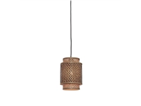 Een Hanglamp Bhutan bamboe kap dia.18xh.25cm zwart naturel S koop je bij Meubels and More