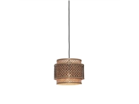 Een Hanglamp Bhutan bamboe kap rond dia.25xh.20cm zw naturel S koop je bij Meubels and More