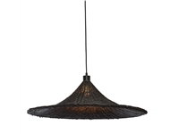 Een Hanglamp Borabora rotan dia.70xh.20cm L zwart koop je bij Meubels and More