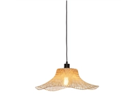 Een Hanglamp Ibiza bamboe wavy dia.50xh.15cm naturel S koop je bij Meubels and More