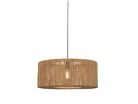 Een Hanglamp Iguazu jute rond recht dia.60x25cm naturel L koop je bij Meubels and More