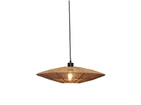 Een Hanglamp Iguazu jute schijf L dia.55xh.14cm naturel koop je bij Meubels and More