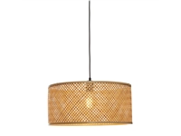 Een Hanglamp Java bamboe rond recht dia. 50xh.22cm naturel koop je bij Meubels and More