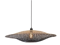 Een Hanglamp Kalimantan bamboe dia.87x20cm naturel zwart L koop je bij Meubels and More