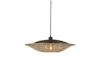 Een Hanglamp Kalimantan bamboe plat dia.44xh.12cm S koop je bij Meubels and More