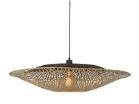 Een Hanglamp Kalimantan bamboe plat dia.87xh.20cm L koop je bij Meubels and More