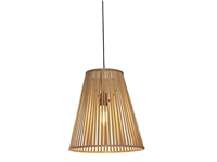 Een Hanglamp Merapi bamboe tapered 40xh.42cm naturel L koop je bij Meubels and More