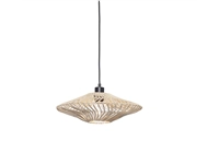 Een Hanglamp Zanzibar S rotan plat dia.40xh.12cm wit koop je bij Meubels and More