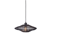 Een Hanglamp Zanzibar S rotan plat dia.40xh.12cm zw. koop je bij Meubels and More