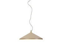 Een Hanglamp aluminum messing Montreux rond dia.60x24cm zand koop je bij Meubels and More