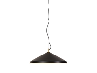 Een Hanglamp aluminum messing Montreux rond dia.60x24cm zwart koop je bij Meubels and More