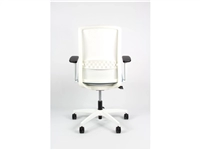 Linea Tekna White 01 bureaustoel l.blauw wit met 3D armleggers