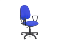 Linea Tiger 01 bureaustoel blauw met armleggers