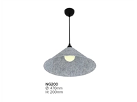 Een Hanglamp Conic PET-Felt 45 cm hoogte 20cm mandarin koop je bij Meubels and More