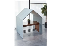 Een Overlegcabine The Hut open met desk 227x188x180cm koop je bij Meubels and More