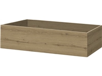 Een plantenbak eiken YT-09A 75.8x18x40cm met 1x open bak eiken YT-09A hangend tussen de frames koop je bij Meubels and More