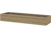 Een plantenbak eiken YT-09A 114.8x18x40cm met 1x open bak eiken YT-09A hangend tussen de frames koop je bij Meubels and More