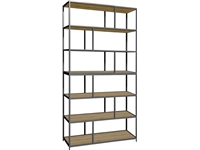 Een Flexwall frame 6 OH 244x119x43cm met 12-vaks en 7 legborden koop je bij Meubels and More