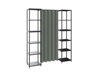 Een Gordijn en rails recht 119cm stof Artimo Donja voor tussen 2 Flexwall frames koop je bij Meubels and More