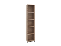 Een Flexwall openkast 5 OH eiken YT-09A op metalen 4-poots sokkel 40x204x43cm koop je bij Meubels and More