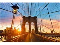 Een Poster brooklyn bridge op plexiglas koop je bij Meubels and More