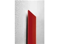 Glas-magneetbord Artverum 120x780x15mm rood