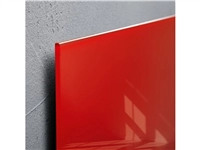 Een Glas-magneetbord Artverum 480x480x15mm rood koop je bij Meubels and More