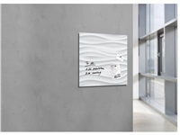 Een Glas-magneetbord Artverum 480x480x15mm White Wave koop je bij Meubels and More