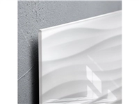 Een Glas-magneetbord Artverum 480x480x15mm White Wave koop je bij Meubels and More