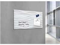 Een Glas-magneetbord Artverum 910x460x15mm White Wave koop je bij Meubels and More