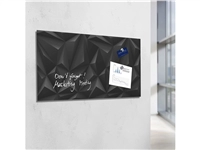 Een Glas-magneetbord Artverum 910x460x15mm Black Diamond koop je bij Meubels and More