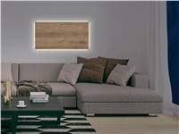 Een Glas-magneetbord Artverum LED 910x460x15 Natural Wood koop je bij Meubels and More