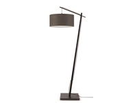 Een Vloerlamp Andes bamboe zw h.176cm kap 47x23cm ecolin d.grijs koop je bij Meubels and More